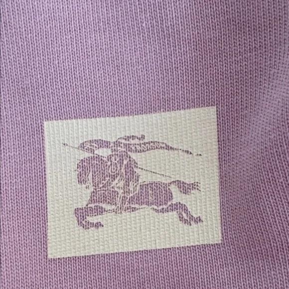 NWT Burberry Striped Pink and yellow Polo Shirt